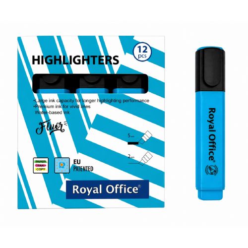 EVIDENZIATORI ROYAL OFFICE AZZURRO
